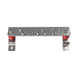 High-Current 800A Bus Bar, 51.2V Nickel-Plated Copper for Superior Conductivity, Compatible with 48V LiFePO4 Server Rack & Solar Energy Storage Systems(2 Pieces/Set)