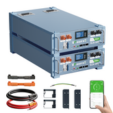 48V(51.2V) 400Ah (2 Pack 48V 200Ah)LiFePO4 Lithium Battery,Auto Fire Suppression,WiFi/Bluetooth, 48V Server Rack Battery with 3.5U Rack Mount Kit, 20.48kWh,6000+ Cycles,for Solar Energy Storage, Off-Grid, Backup Power