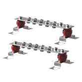 High-Current 800A Bus Bar, 51.2V Nickel-Plated Copper for Superior Conductivity, Compatible with 48V LiFePO4 Server Rack & Solar Energy Storage Systems(2 Pieces/Set)