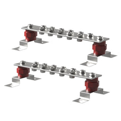 High-Current 800A Bus Bar, 51.2V Nickel-Plated Copper for Superior Conductivity, Compatible with 48V LiFePO4 Server Rack & Solar Energy Storage Systems(2 Pieces/Set)