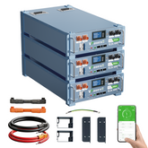 48V(51.2V) 600Ah (3 Pack 48V 200Ah)LiFePO4 Lithium Battery,Auto Fire Suppression,WiFi/Bluetooth, 48V Server Rack Battery with 3.5U Rack Mount Kit, 30.72kWh,6000+ Cycles,for Solar Energy Storage, Off-Grid, Backup Power