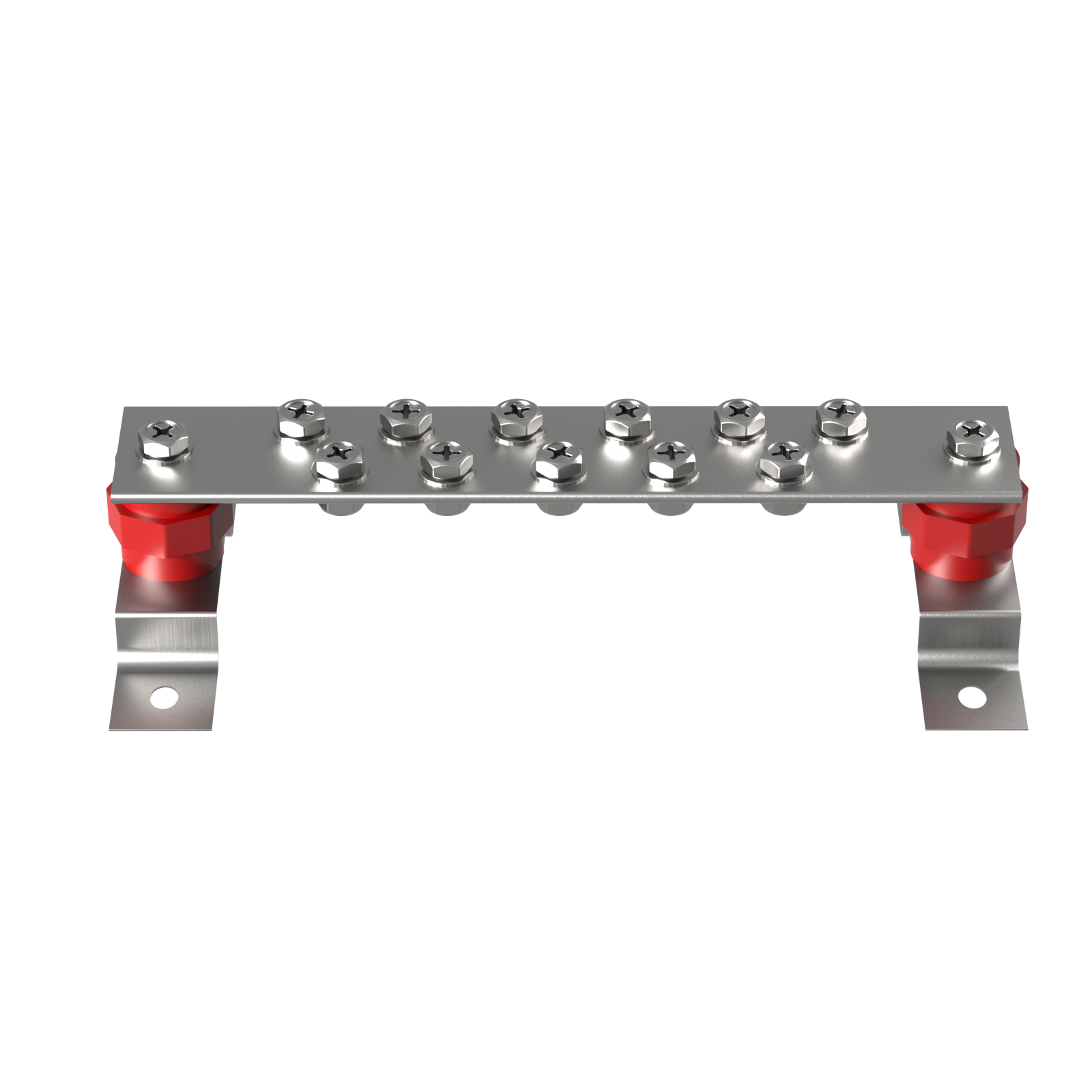 High-Current 800A Bus Bar, 51.2V Nickel-Plated Copper for Superior Conductivity, Compatible with 48V LiFePO4 Server Rack & Solar Energy Storage Systems(2 Pieces/Set)