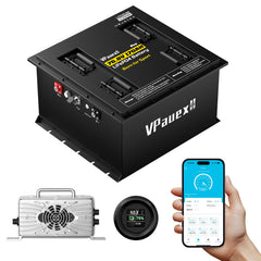 72V(76.8V) 170Ah LiFePO4 Battery, Built in 300A BMS, High Capacity Lithium Iron Phosphate Battery for Golf Carts, UTV, Off-Grid Solar