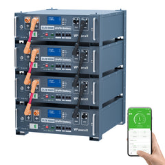 48V(51.2V) 100Ah LiFePO4 Lithium Battery,Auto Fire Suppression,WiFi/Bluetooth, 48V Server Rack Battery with 3U Rack Mount Kit, 5.12kWh,6000+ Cycles,for Solar Energy Storage, Off-Grid, Backup Power