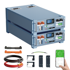 48V(51.2V) 400Ah (2 Pack 48V 200Ah）LiFePO4 Lithium Battery,Auto Fire Suppression,WiFi/Bluetooth, 48V Server Rack Battery with 3.5U Rack Mount Kit, 20.48kWh,6000+ Cycles,for Solar Energy Storage, Off-Grid, Backup Power