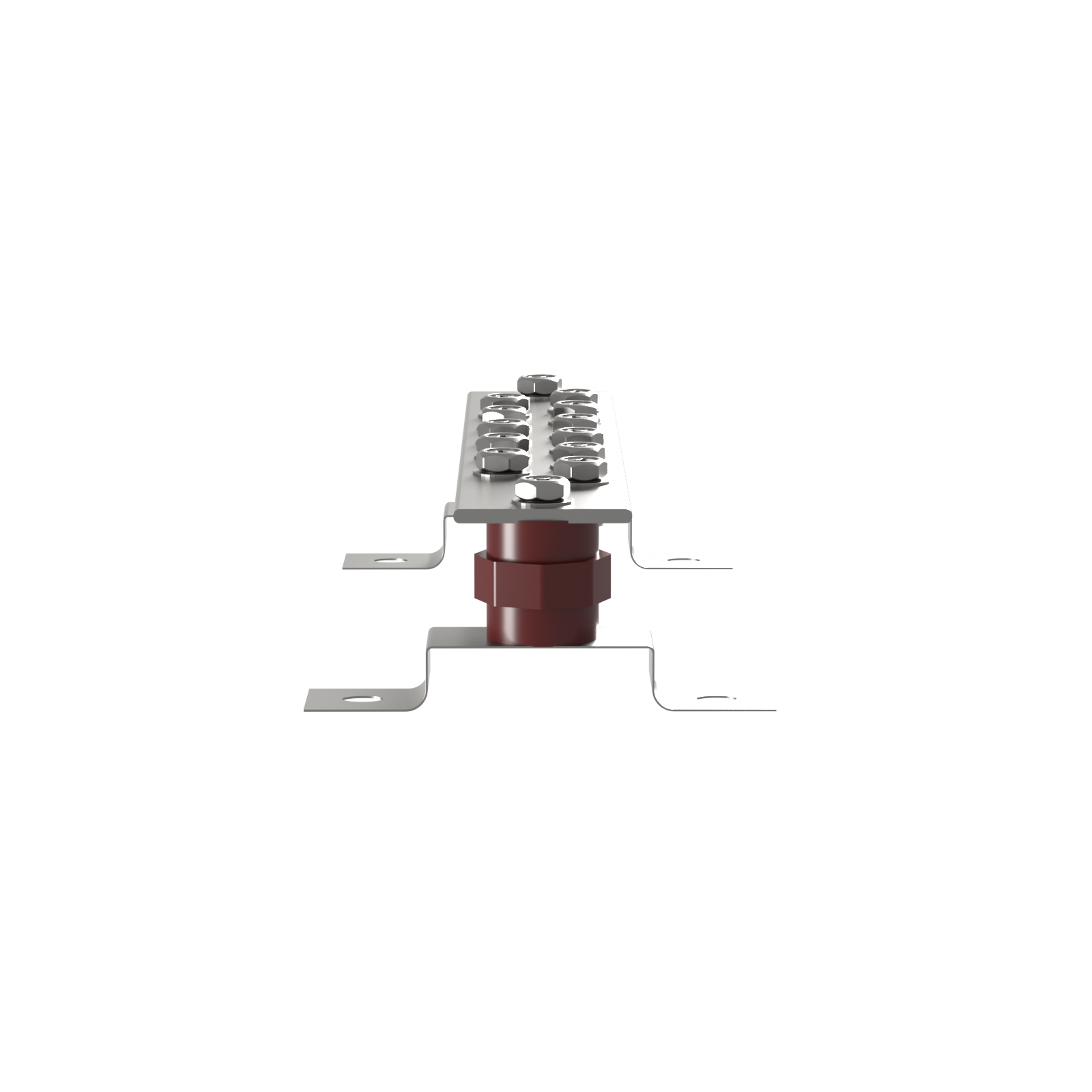 High-Current 800A Bus Bar, 51.2V Nickel-Plated Copper for Superior Conductivity, Compatible with 48V LiFePO4 Server Rack & Solar Energy Storage Systems(2 Pieces/Set)